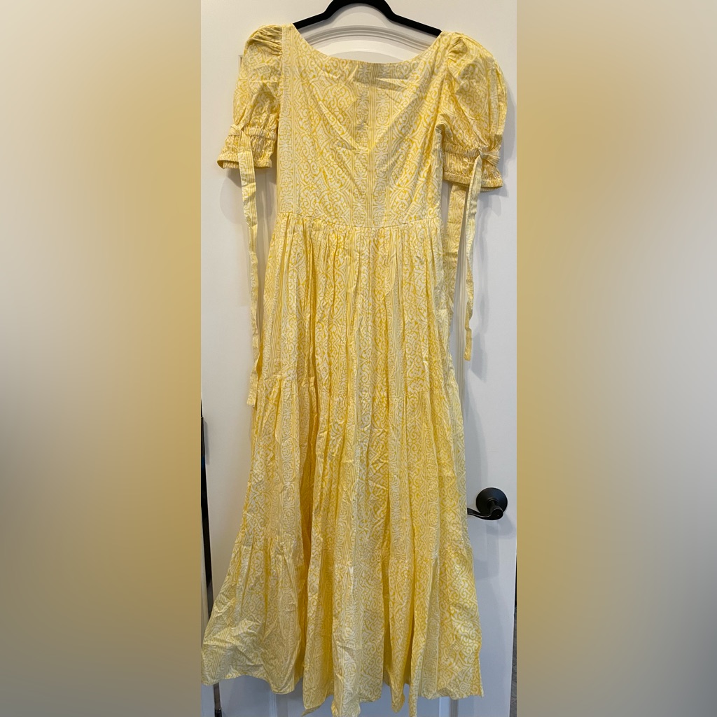 Yellow Patterned Maxi Dress